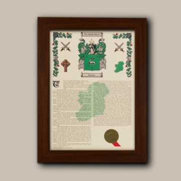Personalised Coat of Arms & Surname History Print