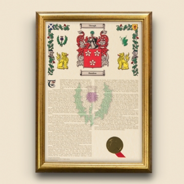 Personalised Coat of Arms & Surname History Print