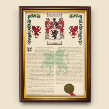 Personalised Coat of Arms & Surname History Print