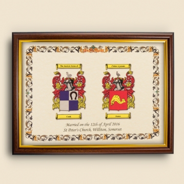 Double Coat Of Arms Print