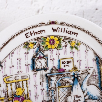 Birth sales plates personalised