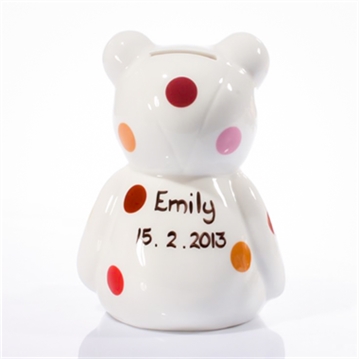 Personalised Teddy Bear Money Box