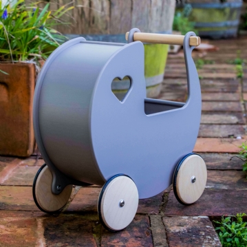Wooden Doll Pram Push Along Toys