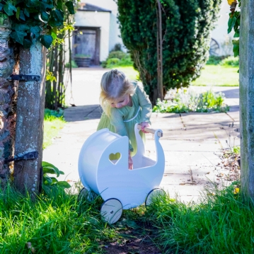 Wooden Doll Pram Push Along Toys