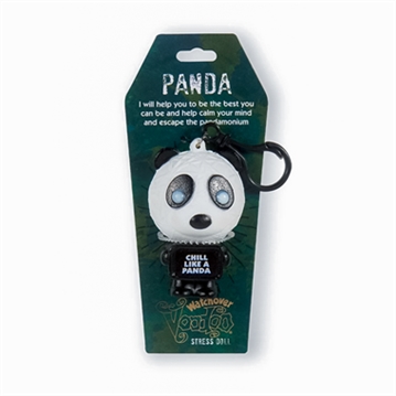 "Chill Like a Panda" Voodoo Stress Doll Keyring
