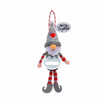 Personalisable Gnome Snow Globe Christmas Decoration