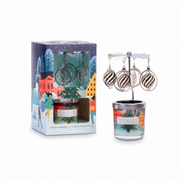 Mini Christmas Candle & Carousel Gift Set