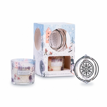 Christmas Candle & Tree Decoration Gift Set