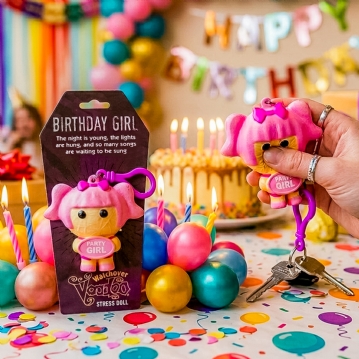 Birthday Girl Voodoo Stress Doll