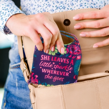 Sparkle Slogan Shopper Bags