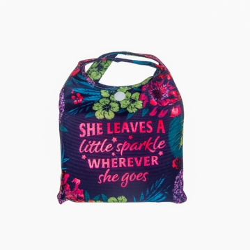 Sparkle Slogan Shopper Bags