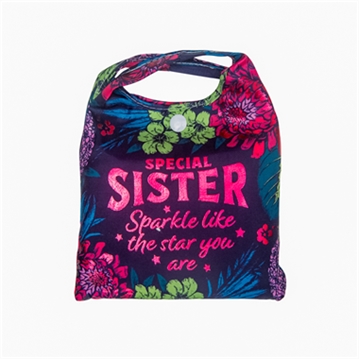 Sister  Sparkle Shopper Bag