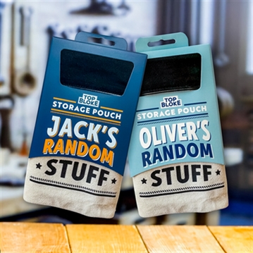 Named Random Stuff Storage Pouches