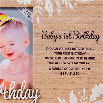  Baby's 1st Birthday Photo Frame