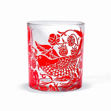 William Morris Raspberry Glass Tumbler