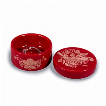 William Morris Raspberry Trinket Box