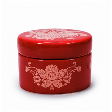 William Morris Raspberry Trinket Box