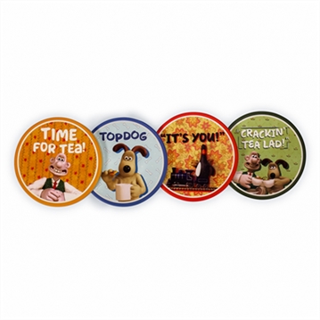 Wallace & Gromit Set of 4 Ceramic Coasters