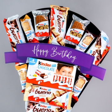 Kinder Bueno Gift Box | White Chocolate Kinder | Personalised Birthday