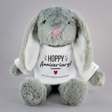 Personalised Hoppy Anniversary Bunny