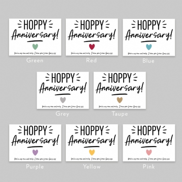 Personalised Hoppy Anniversary Bunny