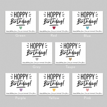 Hoppy Birthday Personalised Bunny Teddy 