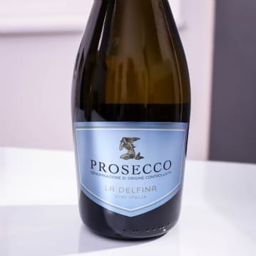 La Delfina Prosecco & Gift Box with Personalised Ribbon