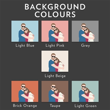 Personalised Couples "Photo-to-Painting" Hand Illustrated Framed Prints