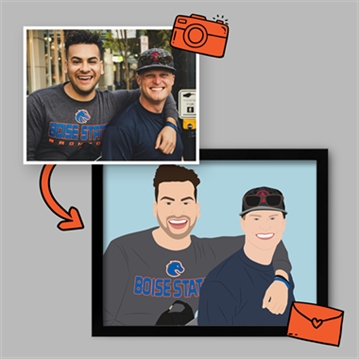 Personalised Family "Photo-to-Painting" Hand Illustrated Framed Prints