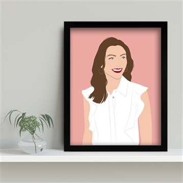 Personalised "Photo-to-Painting" Hand Illustrated Framed Prints for Her