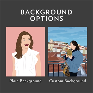 Personalised "Photo-to-Painting" Hand Illustrated Framed Prints for Her