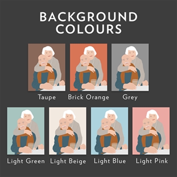 Personalised Grandparents "Photo-to-Painting" Hand Illustrated Framed Prints