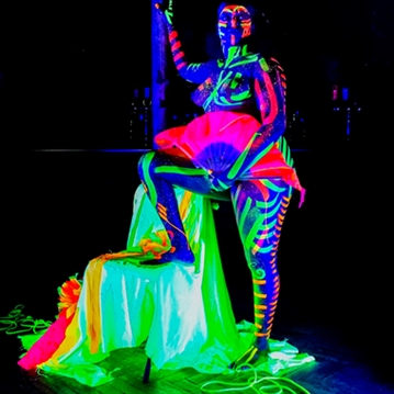 Naked Neon Life Drawing