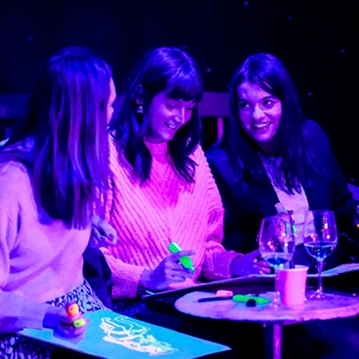 Naked Neon Life Drawing