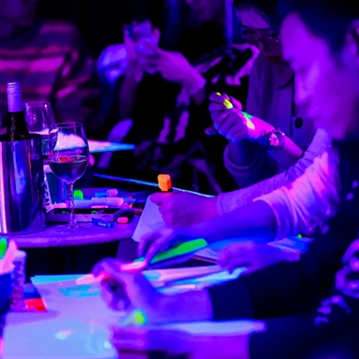 Naked Neon Life Drawing