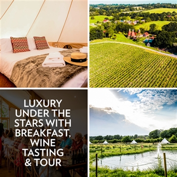 Luxury Under the Stars with Breakfast, Wine Tasting and Tour