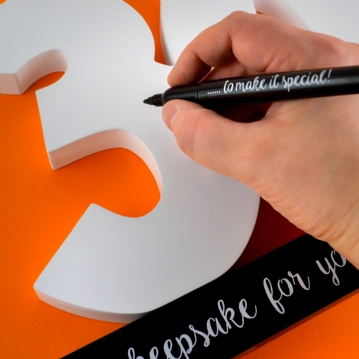 30th Birthday Signature Numbers and Pen