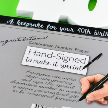 40th birthday wooden numbers