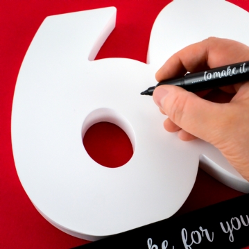 60th Birthday Signature Number