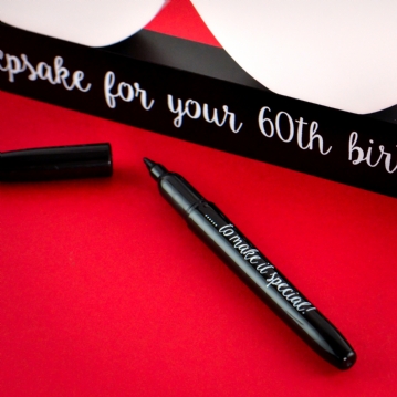 60th Birthday Signature Number