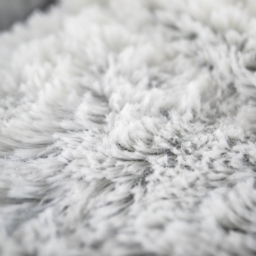 Plush Grey Microwavable Slippers