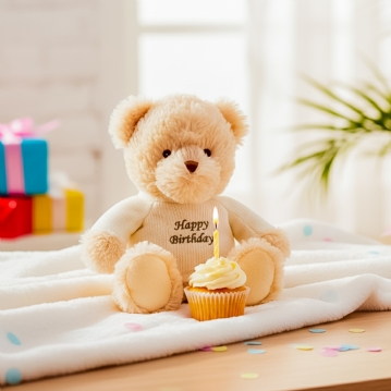 Warmies 9''  Happy Birthday Microwaveable Plush Bear