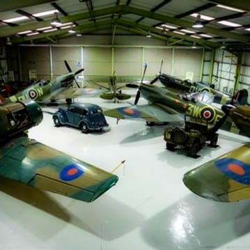 Two Seater Spitfire Flight & Heritage Hangar Visit