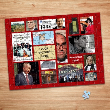 The Year You Were Born Personalised Photo Upload Jigsaw Puzzles
