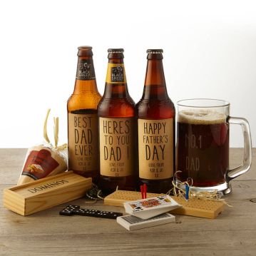 Personalised Ale and Pub Games Gift Set