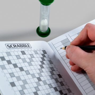 Prestige Scrabble with Rotating Turntable & Wooden Storage Box