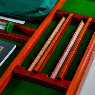 Prestige Scrabble with Rotating Turntable & Wooden Storage Box