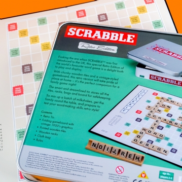 Scrabble Tin - Retro Edition