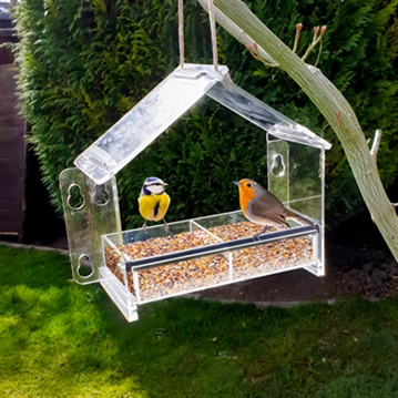 Frequent Flyer Clear Bird Feeder
