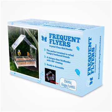 Frequent Flyer Clear Bird Feeder
